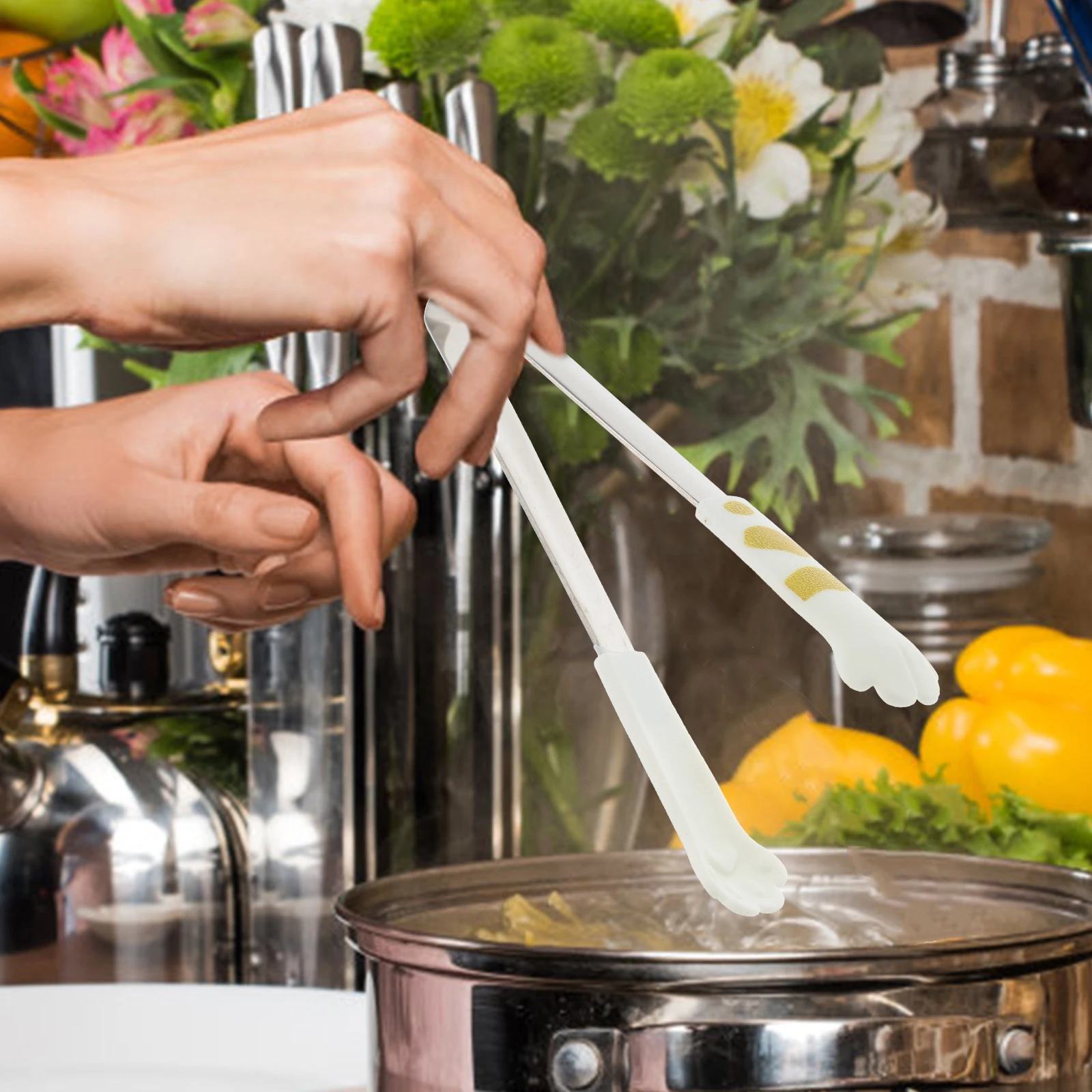 

Cat Paw Tongs High-Quality Stainless Steel Resin Anti-Scalding Kitchen Supplies Bread Pasta Salad Barbecue Grips