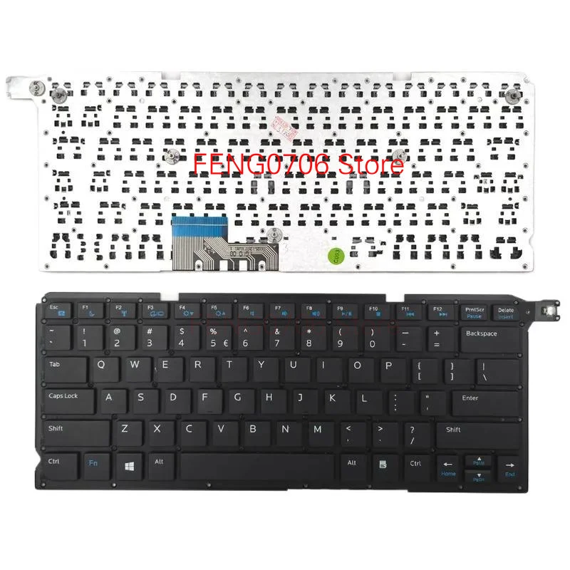 F Novo teclado de laptop para Dell Vostro 5460 5470 V5460 V5470 Series EUA preto sem moldura