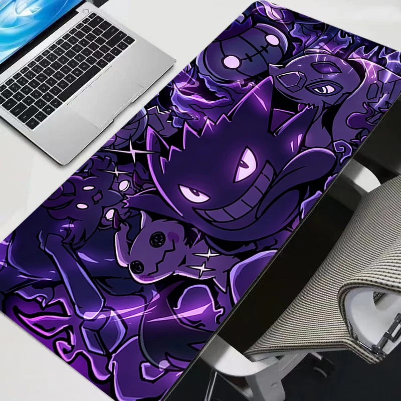 Tapis de souris pour ordinateur, grand tapis de souris pour gamer, tapis de clavier XXL, tapis de bureau PC G-Gengar, tapis de souris mignon et beau