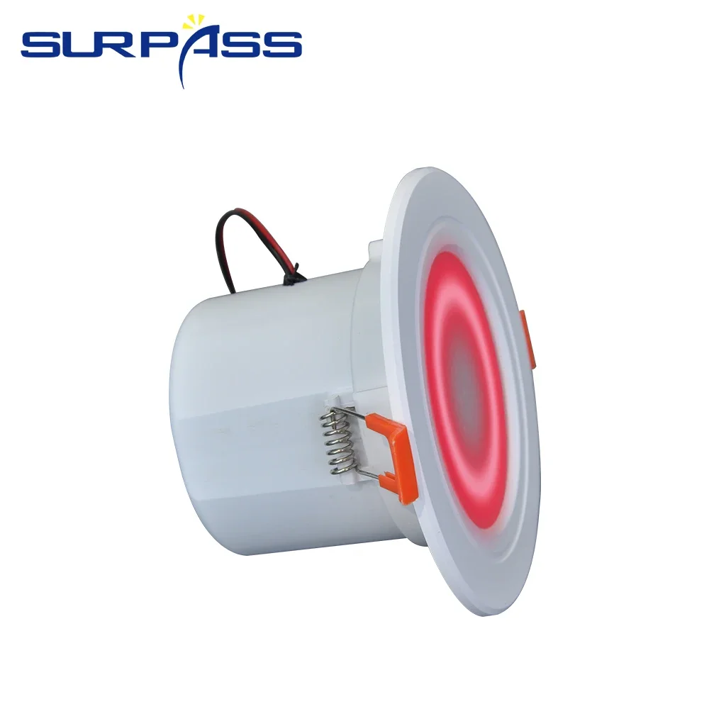 3inch 5W Downlight Bluetooth Ceiling Speaker TWS Music LED Speaker Lamp Full Range Speakers with Colorful Lights Remote Control