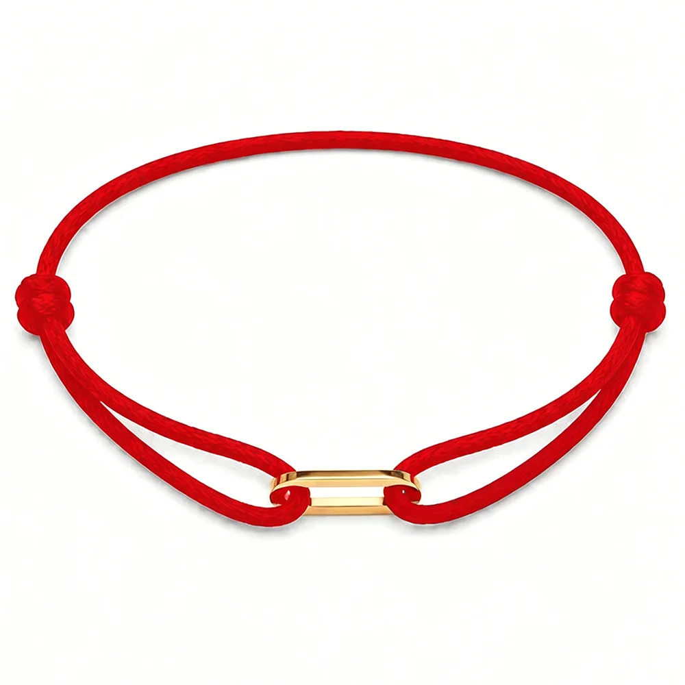 Zalman Einfaches Rundes Ovales Schnallen-Armband Geflochtenes Verstellbares DIY Buntes Seil-Armband für Damen und Herren Edelstahl-Schmuck