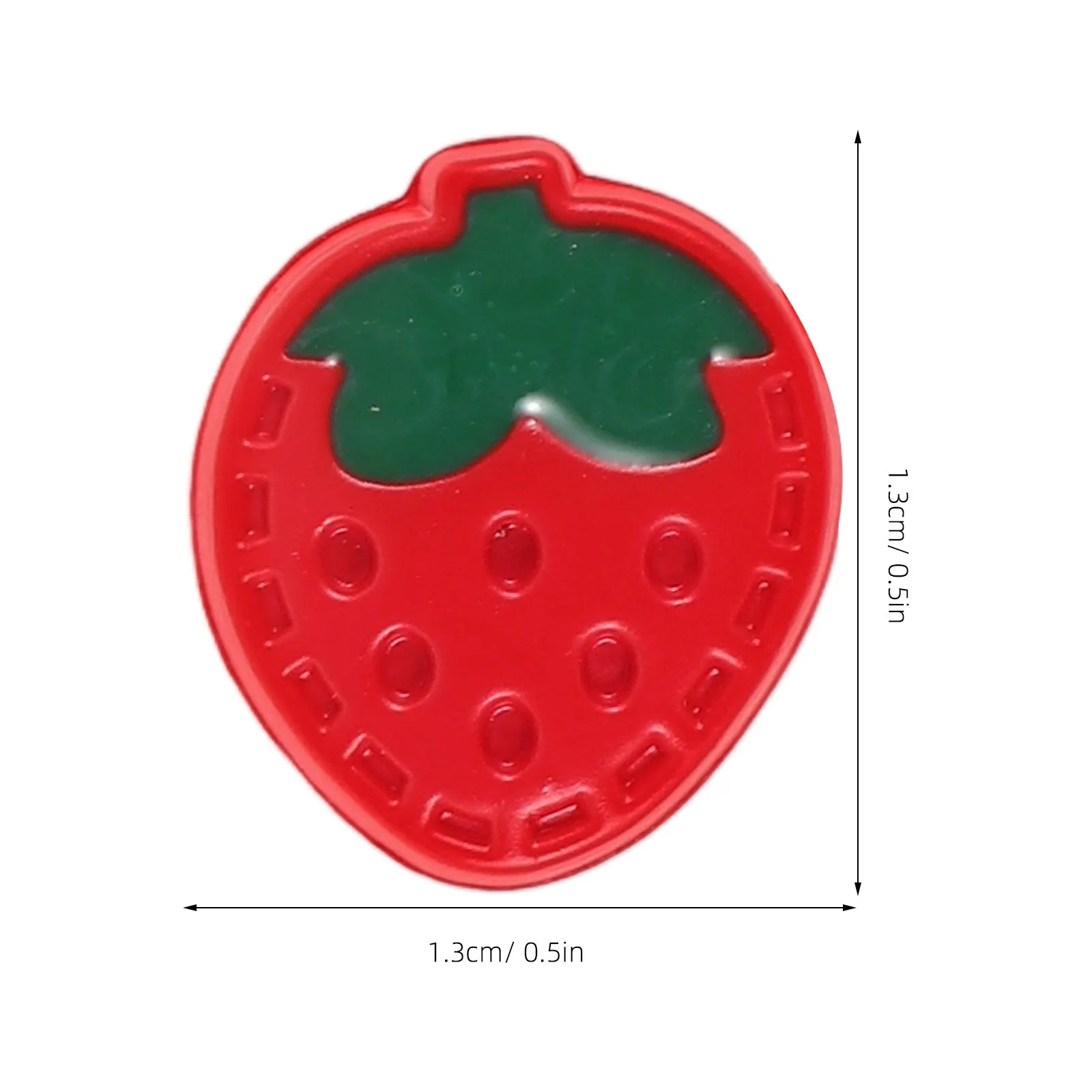 10Pcs Adorable Strawberry Buttons Plastic Snap Fasteners for Childrens Outfits Versatile Decorative Buttons for Pants Skirts