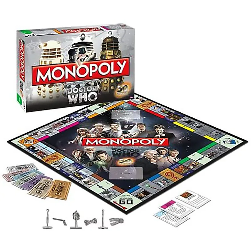 Monopoly Dr. Who Edition 50th Anniversary Collector Edition Board Game English Card Game Family Party Board Game Boxed Toy Gift