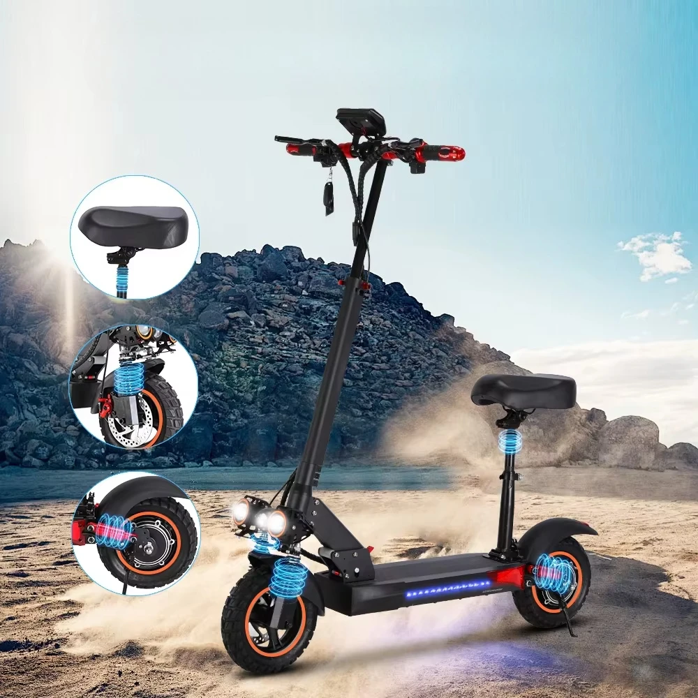 

E-scooter 10 Inch Off-road Electric Scooter 800W Power High Speed 45 km/h Dual Disc Powerful Two-wheeler