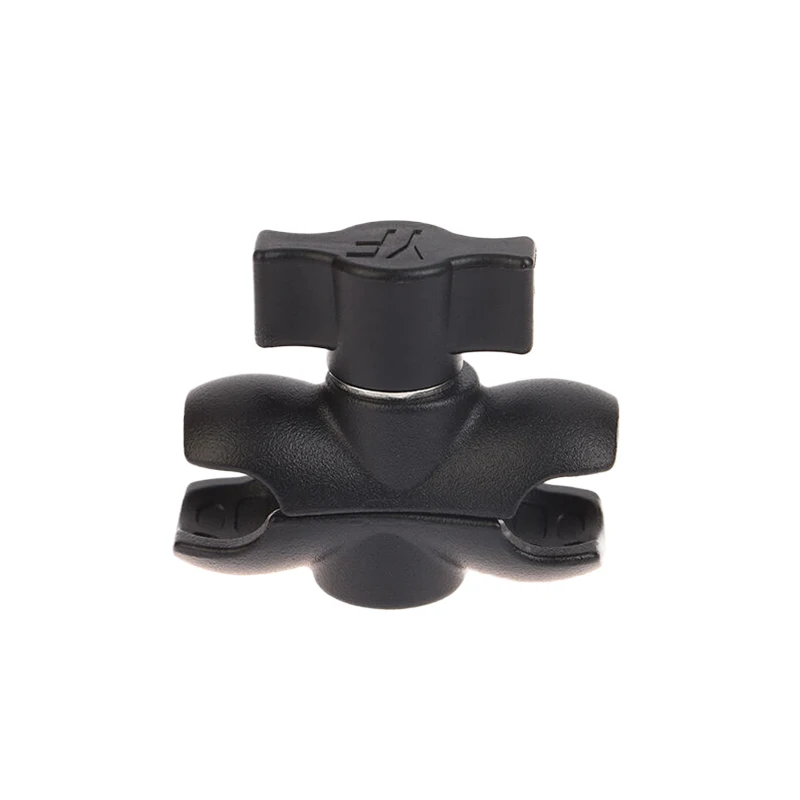 AliExpress NONE 【AyS】5.5CM Aluminum Alloy Double Socket Arm Ball Head Holder Mount Clamp For Bicycle Motorcycle Camera Extension Arm