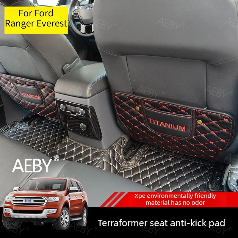 

For Ford Ranger Everest 2015-2021 Seat back protector anti kick,Seat anti kick pad,Waterproof protective gasket,Car protection