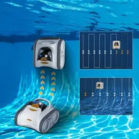 Automatic Pool Robot Cleaner With Remote Control Climb Wall and Floor for Big Size Swimming Pool