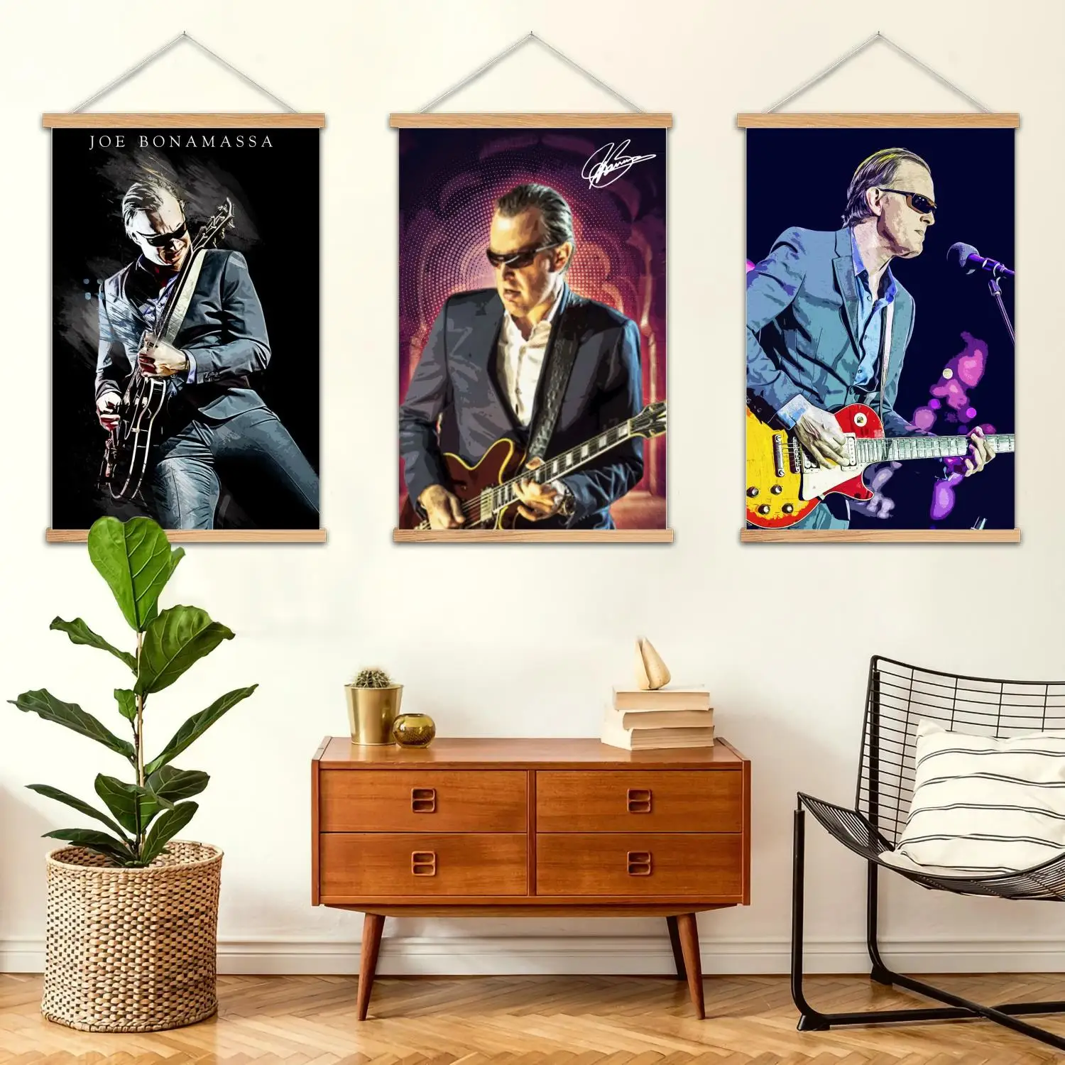 Band Joe Bonamassa Framed Wall Painting Canvas Art Poster and Wall Art,  Modern Family, Bedroom Decor,Decorative painting
