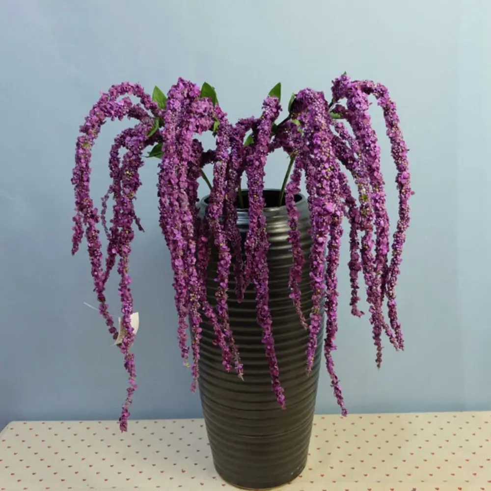 120cm Artificial Foam Flower Vine 8 Fork Handmade Artificial Wisteria Plastic Elegant Christmas Foam Berry String