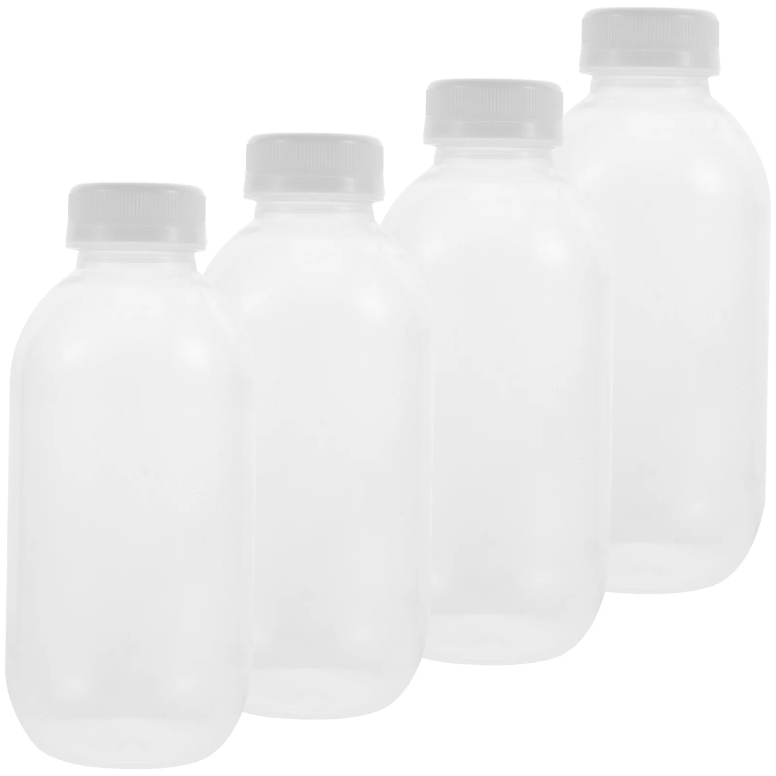 

10 Pcs Heat Resistant Milk Bottle Yogurt Bottles Travel Size with Cover Office Transparent Empty Pp Plastic Versatile