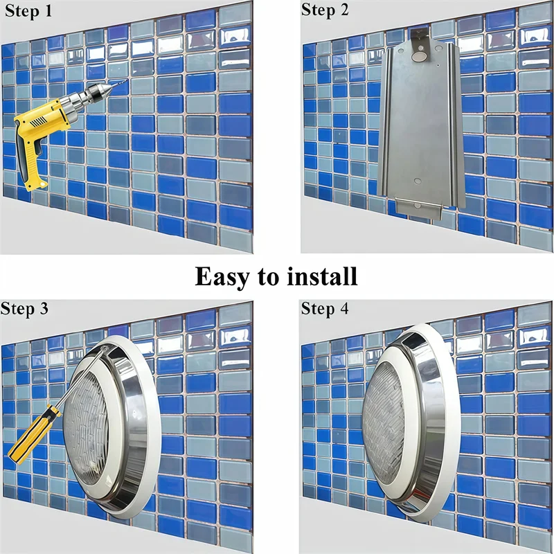 12W 18W 24W RGB LED Swimming Pool Light IP68 Waterproof AC/DC12V Outdoor RGB UnderWater Light Pond LED Piscina Luz Spotlight