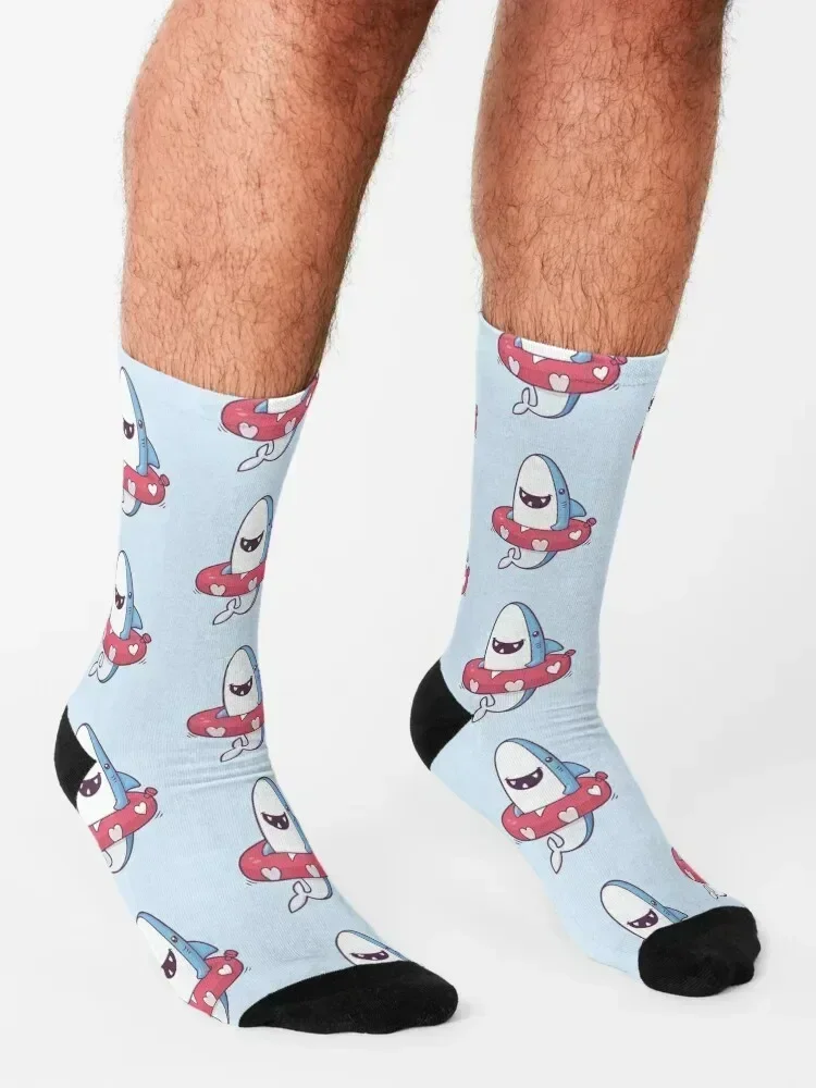 Shark Summer Fun Socks loose valentine gift ideas Heating sock funny sock Socks For Men Women's