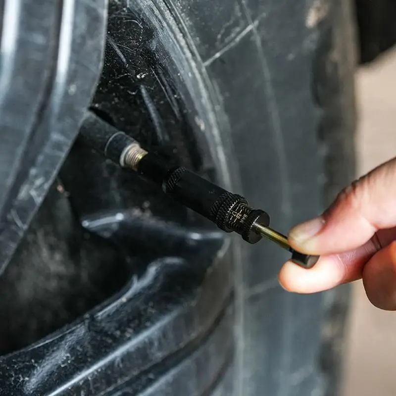 4pcs Off Road Tire Deflator Valve Kit Auto-Stop Tire Deflators 10-30 PSI Screw-on Tyre Air Down Tool for auto Tire Inflator Tool