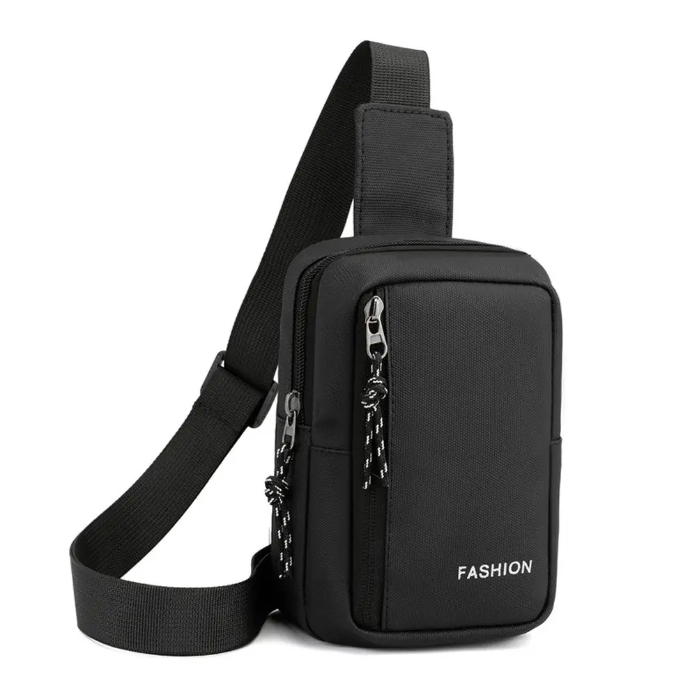 Handbag Crossbody Oxford Chest Bags Diagonal Solid Color Small Backpack Messenger Square Mini Men's Shoulder Bag Phone - view 4