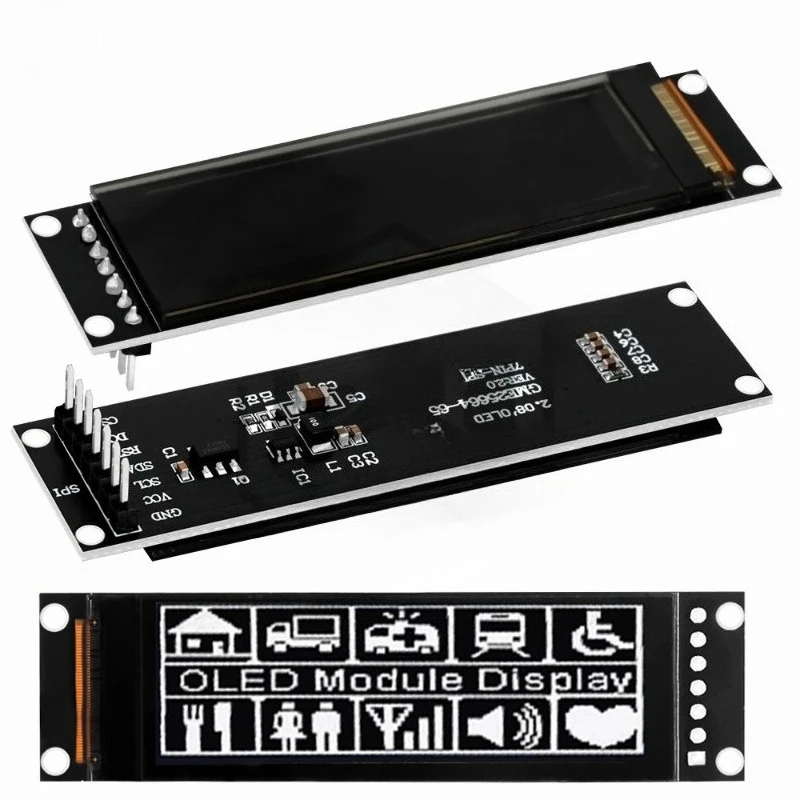 Real OLED Display 2.08 256*64 25664 Graphic LCD Module White Display Screen LCM Screen SH1122 Controller