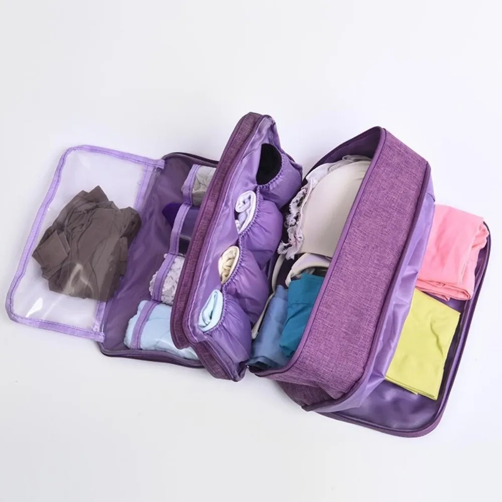 

Multifunctional Underwear Organizer Bag Foldable Large Capacity Toiletries Organizer Bag Dustproof Portable Cationic Bra Bag