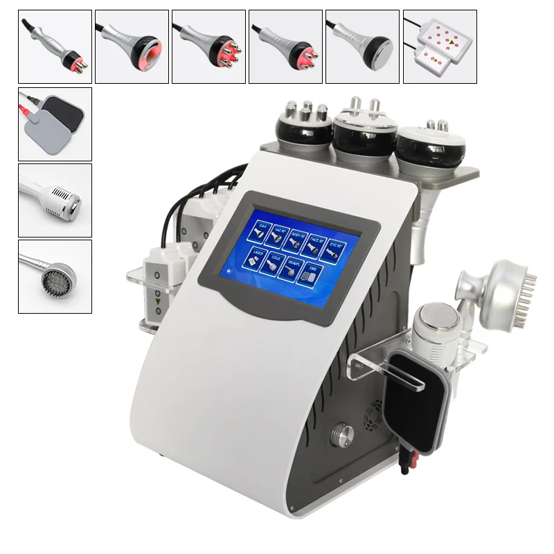 9 In 1 Vacuum Laser Radiofrequency 40K Slimming Ultrasonic Liposuction Cavitation Machine Skin Lifting Fat Burner Body Shape
