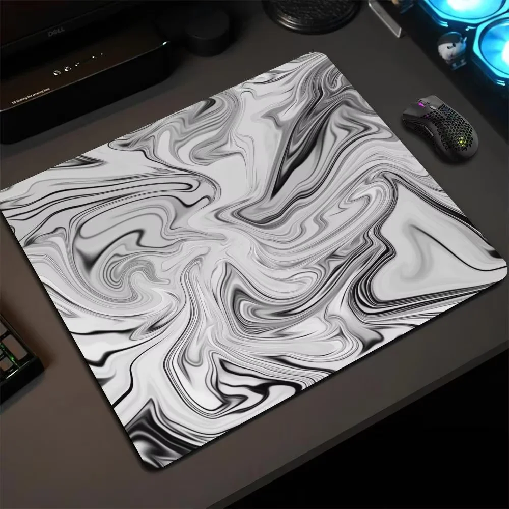 

Abstract Fluid Art Mouse Pad 40X45 Large Square Computer Office Game Table Mats Rubber Anti-slip Mousepads Small Decor Desk Pads