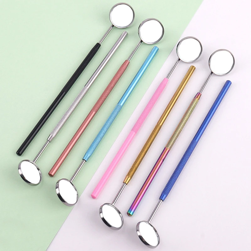 Stainless Steel Oral Mouth Mirror Dental Oral Equipment Daily Care Oral Cavity Mirror Household Dentist Cavity Mirror Endoscope