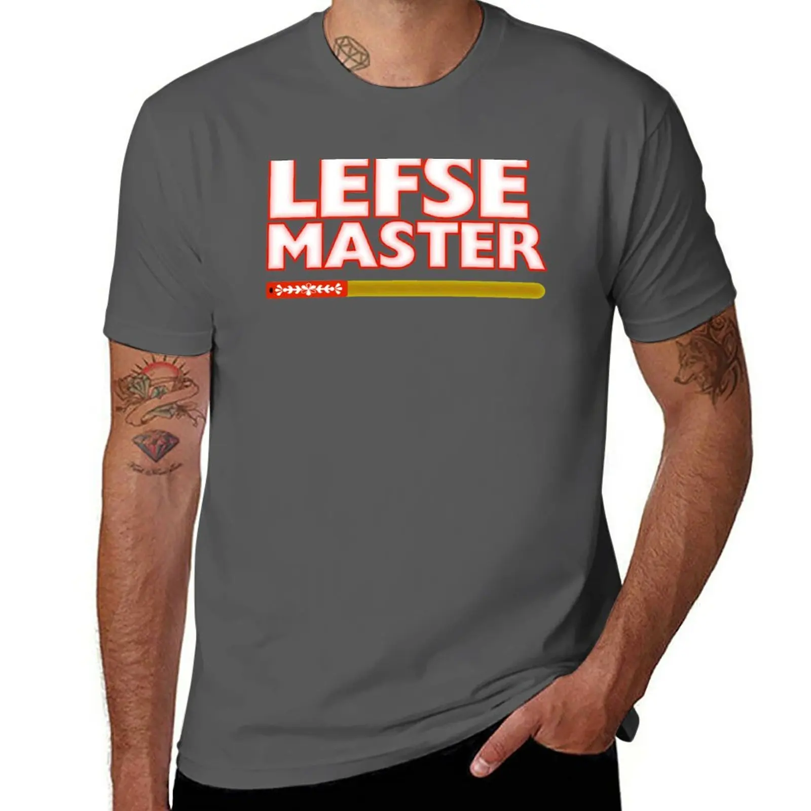 New Lefse Master Roll Flip Cook Scandinavian Food T-Shirt quick drying t-shirt tees men workout shirt