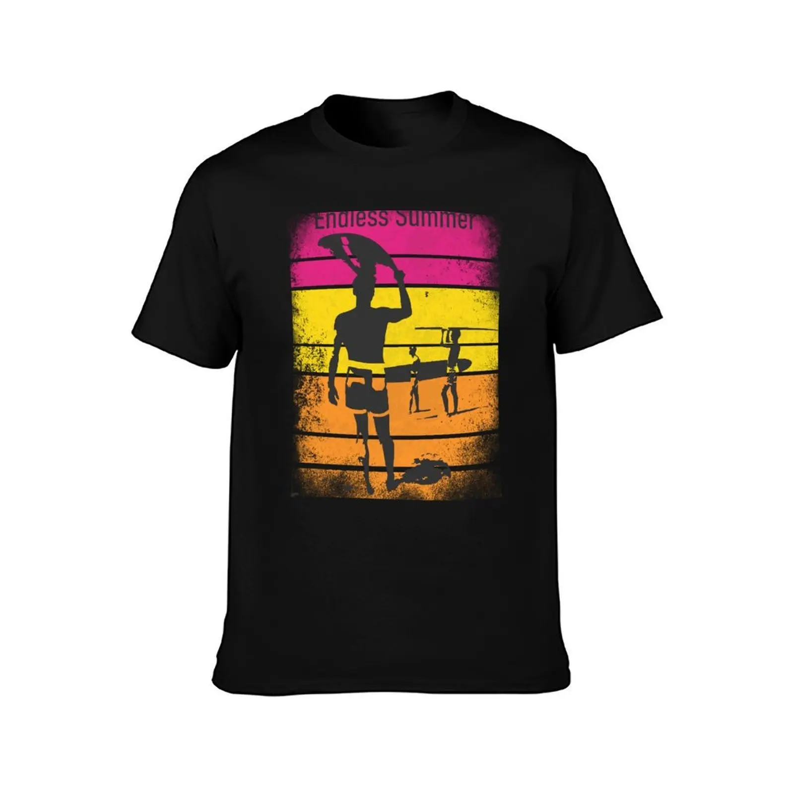 Vintage Endless Summer T-Shirt Large Size Breathable Tee T-Shirt