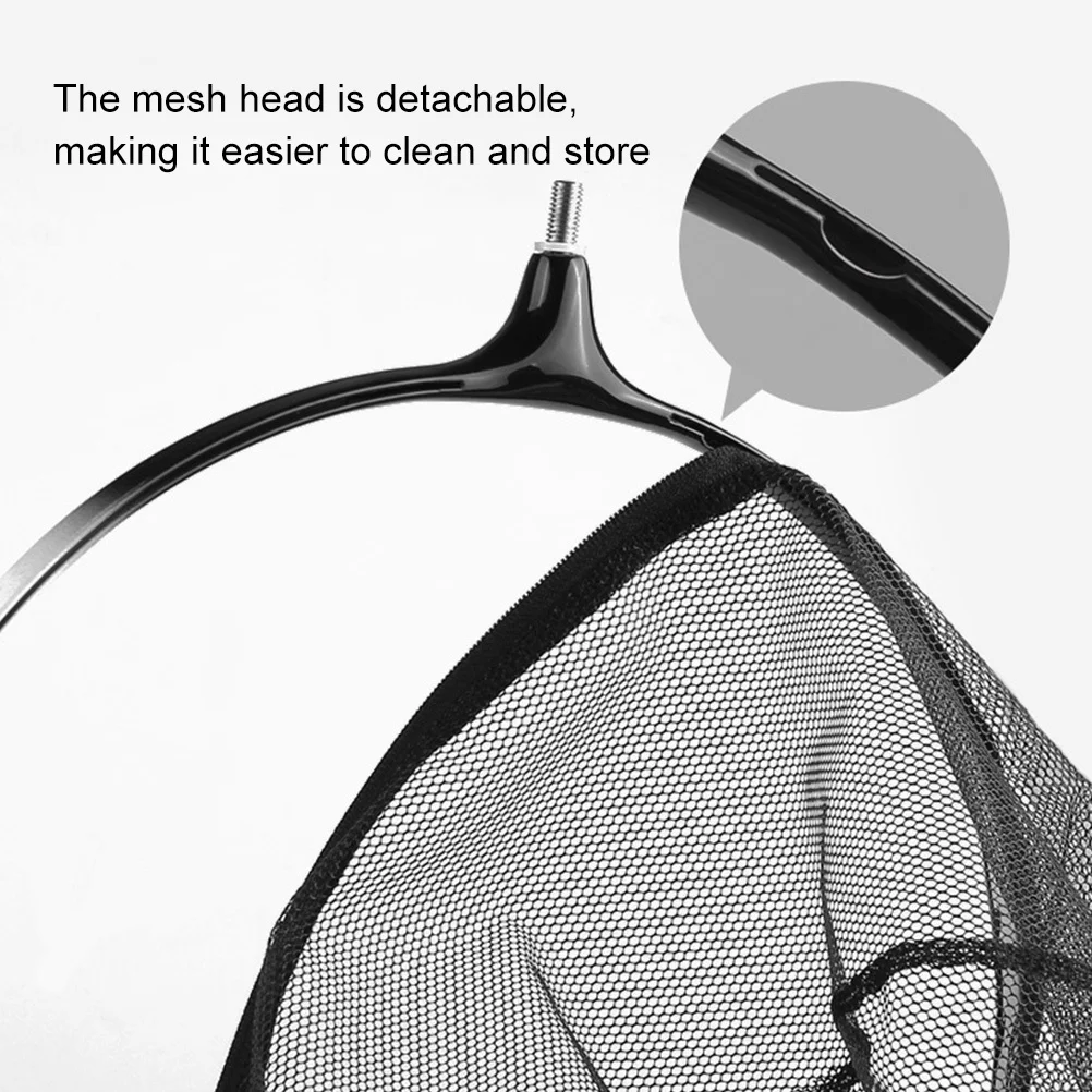 

Landing Net Head with High-Strength Titanium Alloy Frame Detachable Soft Mesh for Safe Fish Shrimp Catching Aquarium Use Fishing