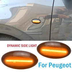 LED Dynamic Turn Signal Side Marker Light Blinker Light For Peugeot 307 206 407 107 607 1007 For Citroen C1 C2 C3 C5 C6