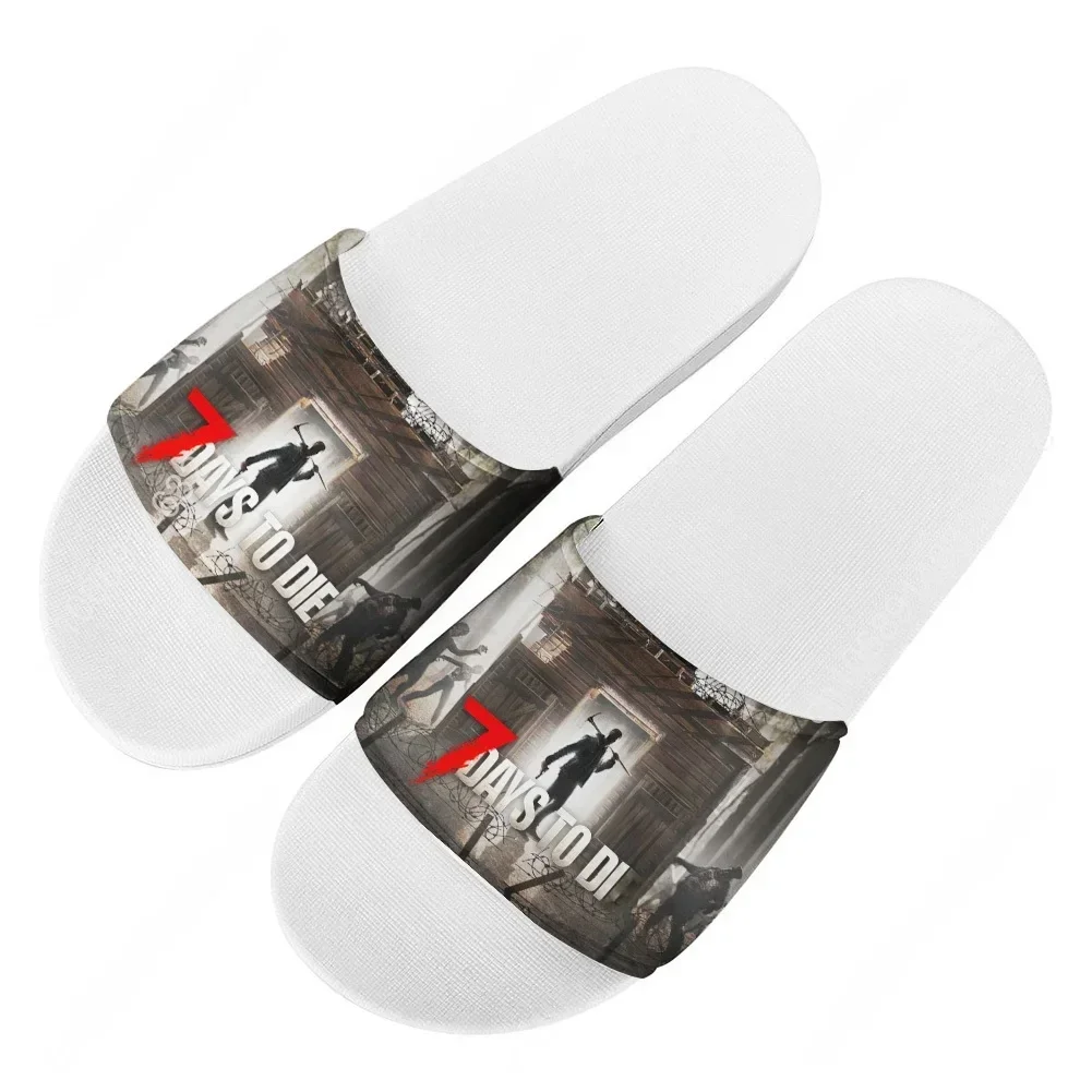 

7 Days to Die Slippers Home Bathroom Sandals Water Shoes Men Women Teenagers Indoor Poor Sandal Customized Summer Slipper