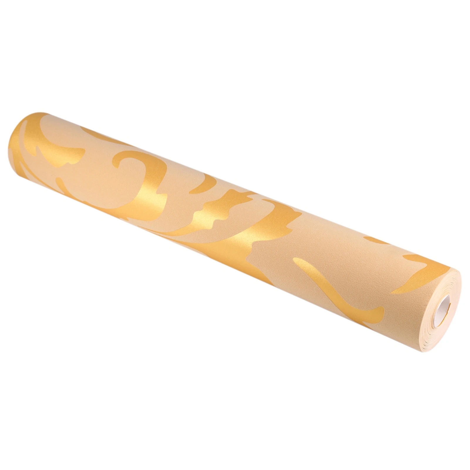 

Nonwoven Wallpaper Mural Nonwoven Wallpaper Baroque Design M. Damask Ornament Gold 3‑Dimensional Optic