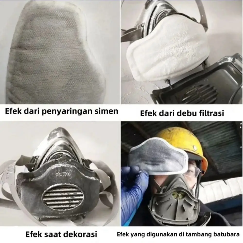 Safe Filter Sponge Dust Mask Anti-smoke Anti-hazard Protective Masks Industrial Dust Effective Filtration Anti Particles Filters