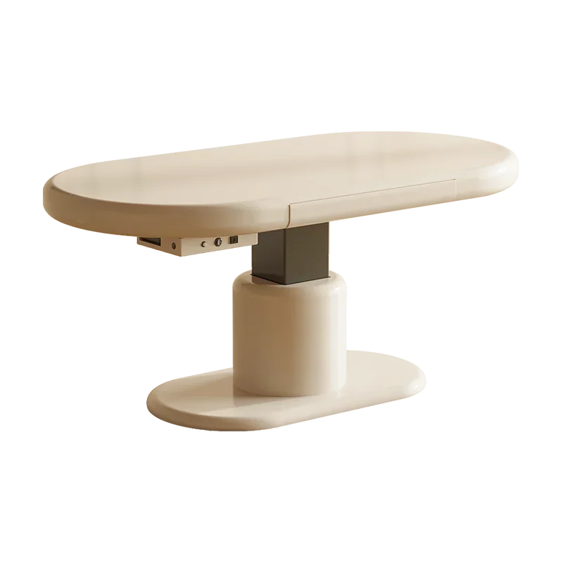 Cream wind multi-function, lifting coffee table dining table dual-purpose desk