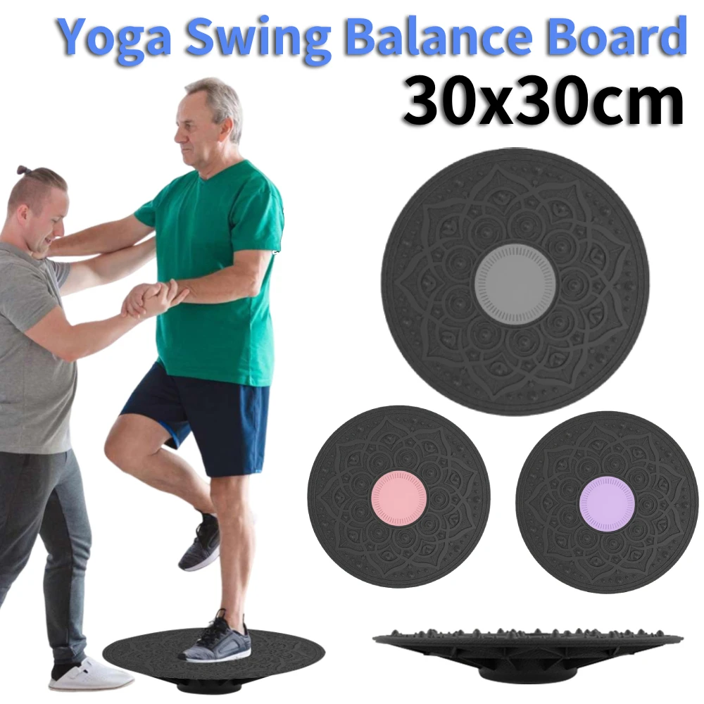 Yoga Swing Balance Board 360 Waist Rotation Torsion Balance Exerciser Rehabilitation Training Home Yoga Fitness Exercise Tool