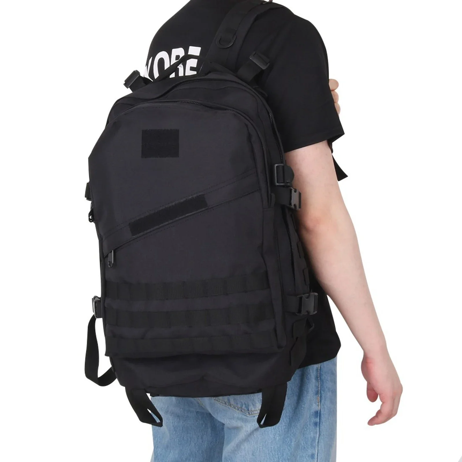 40L Military Tactical Backpacks Molle Army Assault Pack Waterproof Rucksacks with Patch 3 Day Bug Out Bag Hike Trekking Backpack