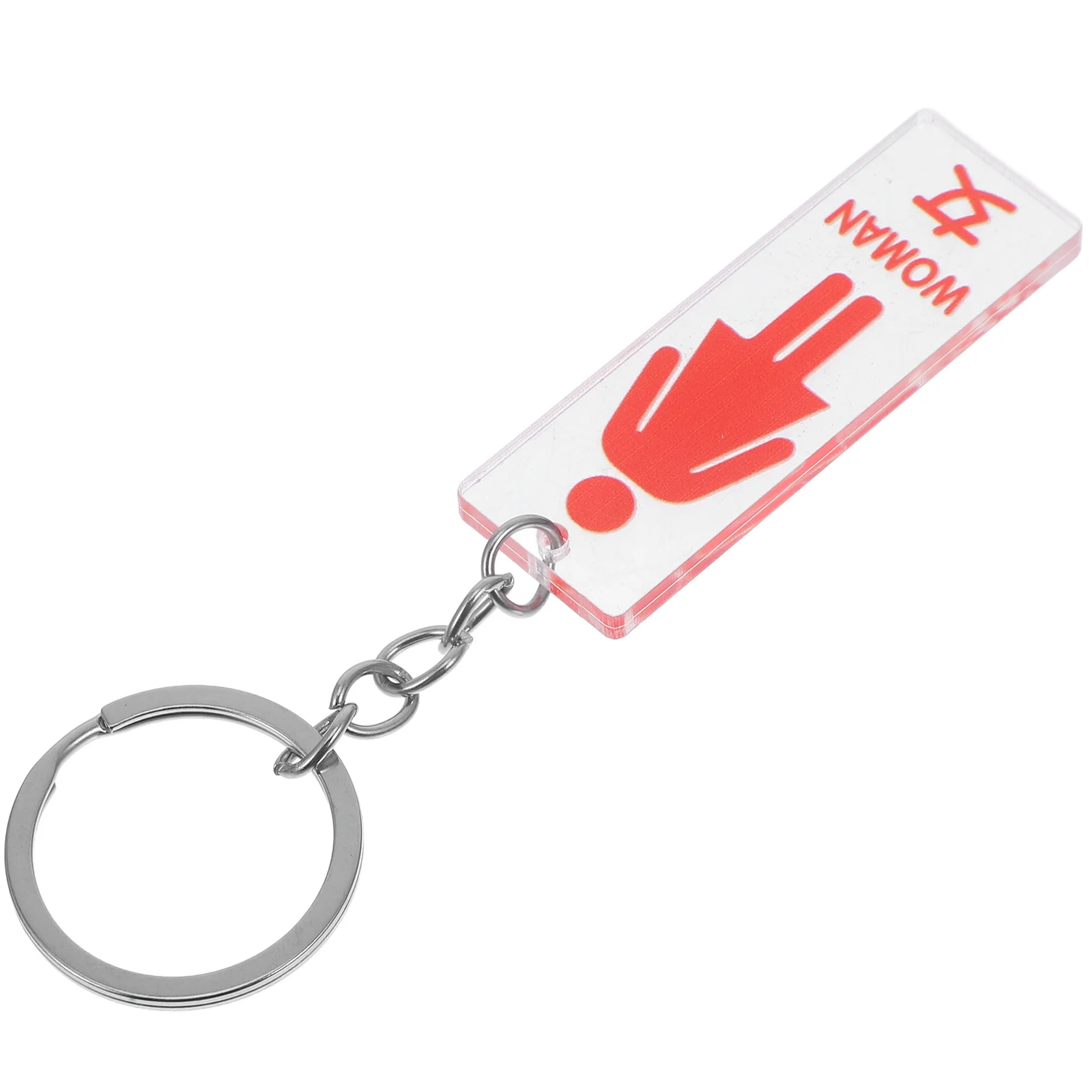 

Tag Key Chain Restroom Rings Identifiers Keychain for Men Pendant Red Vintage Keyrings Girl