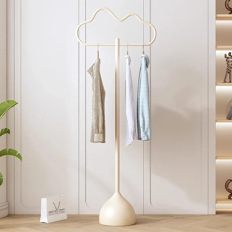 

Stylish Floor Clothes Racks Boutique Indoor White Standing Design Clothes Rack Bedroom Nordic Colgadores De Ropa Room Furniture