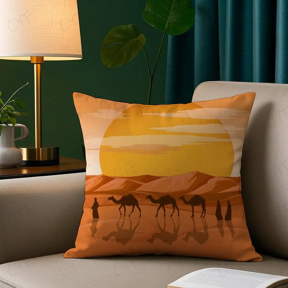 D-Dune 2021 Arrakis Square Movie Pillow Case Custom Printed Brushed Fleece Pillow, Baby Skin-Touch, Eco-Friendly Dye-Sublimation