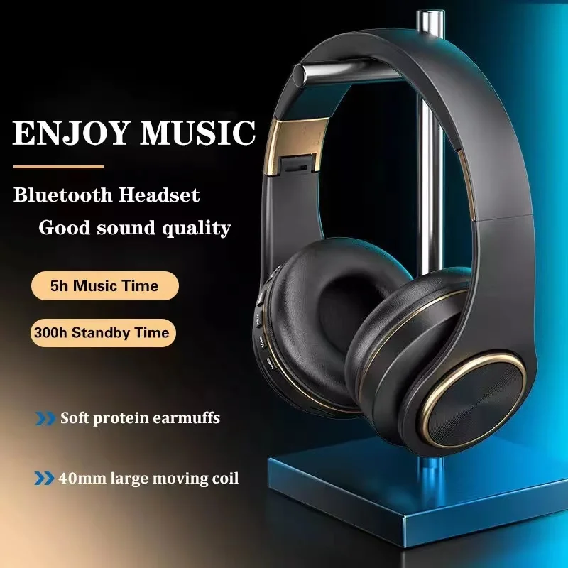 EOENKK T8 Bluetooth Hands-free HiFi Stereo With Microphone Headset Gaming Accessories Earphones Big Wireless Headphone Choice P9