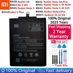 100% Original Battery For Xiaomi Redmi Note Mix Mi 2 2S 3 3S 3X 4 4X 4C 4A 5 5X 5S 5A 6 Mi6 6A 7 9 MI9 M9 SE Pro Plus Batteries
