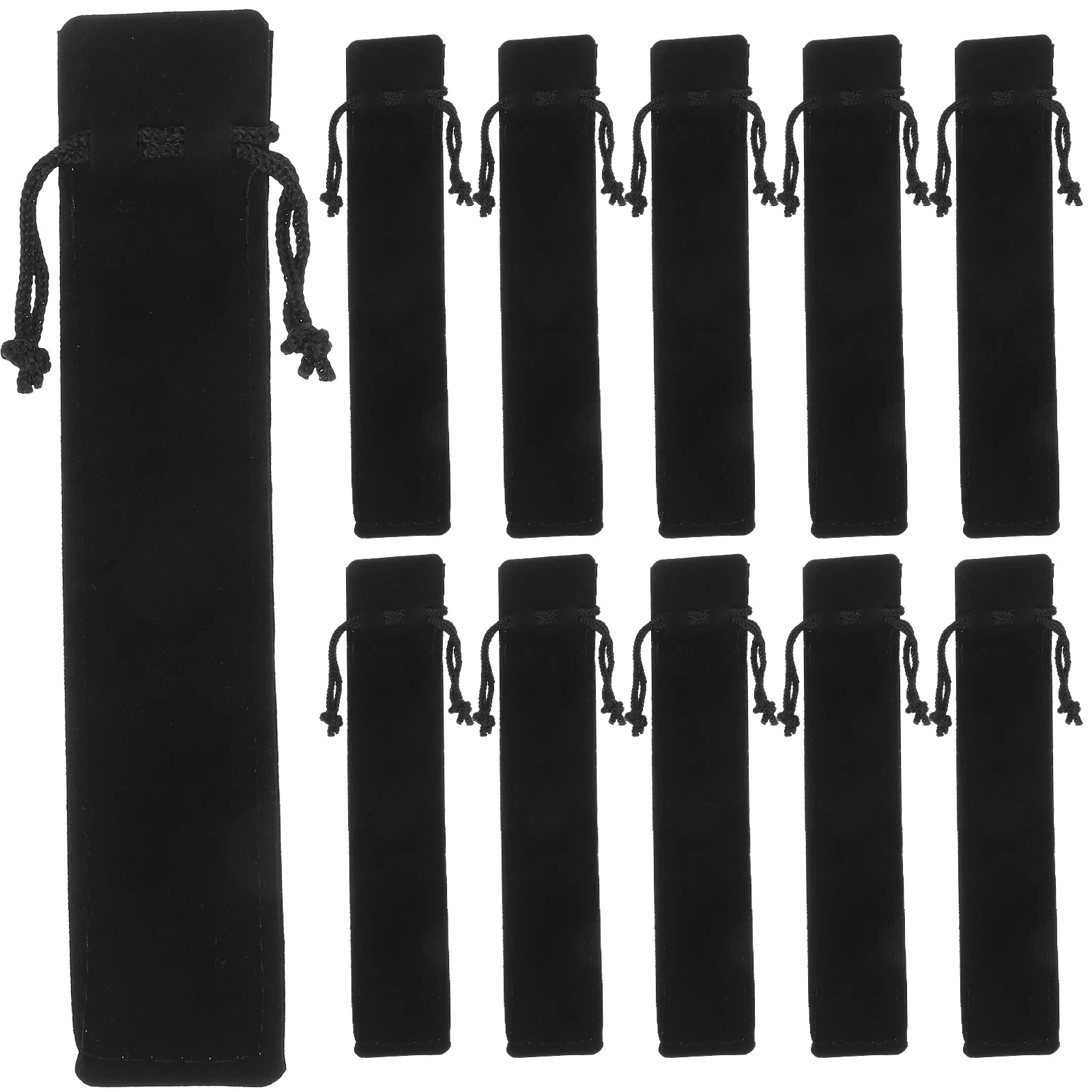 100 Uds. Bolsas de lana para bolígrafos para pequeñas empresas, estuche de lápices estético, joyería para hombre