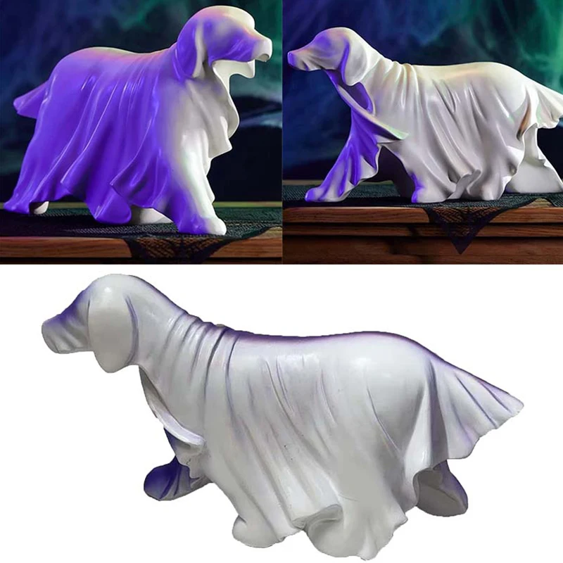 

Хэллоуин Смола Ужасы Собака Украшения Ремесло Украшения Моделирование Статуя Собаки Украшения Фигурки Животных Домашний Декор