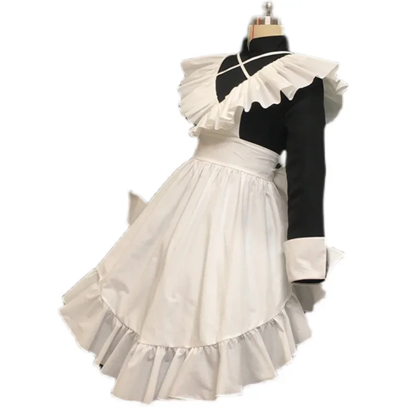 Anime non morto ragazza kill Farce hero Cosplay parrucca Costume Dark Maid Dress Gothic Halloween Holiday Cosplay Suit Unisex