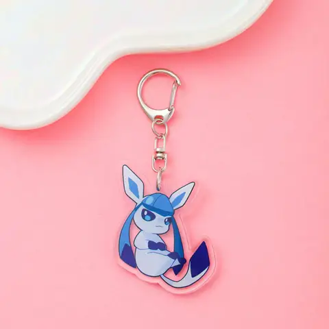 Anime Pokémon Eevee Akryl Nyckelring Tillbehör Tecknad Rolig Hänge Söt Kreativ Väska Charm Bilnyckelring Vänner Fans Presenter 6 best sales eevee nyckelring - №2