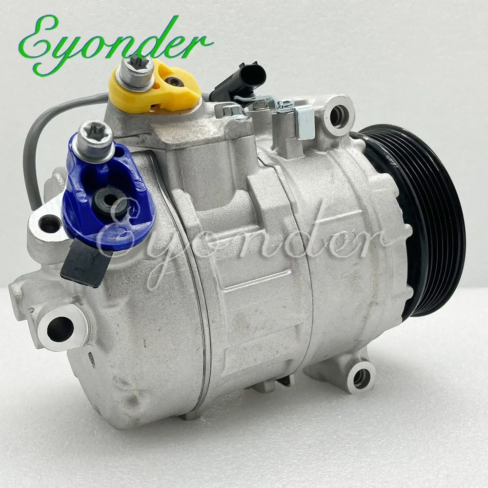 7SEU17C A/C AC Air Conditioning Cooling Compressor PV6 for BMW 7-series E65 E66 E67 730i 730Li 64526956715 6956715 64526918753