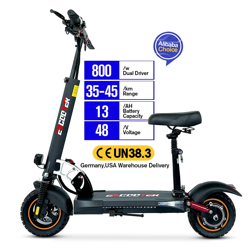 

STLF WJW CJM NEW Pro EU Stock Shipping 10 Inch Foldable Adult With Suspensions 800w 48v Powerful Electric Adult Scooter
