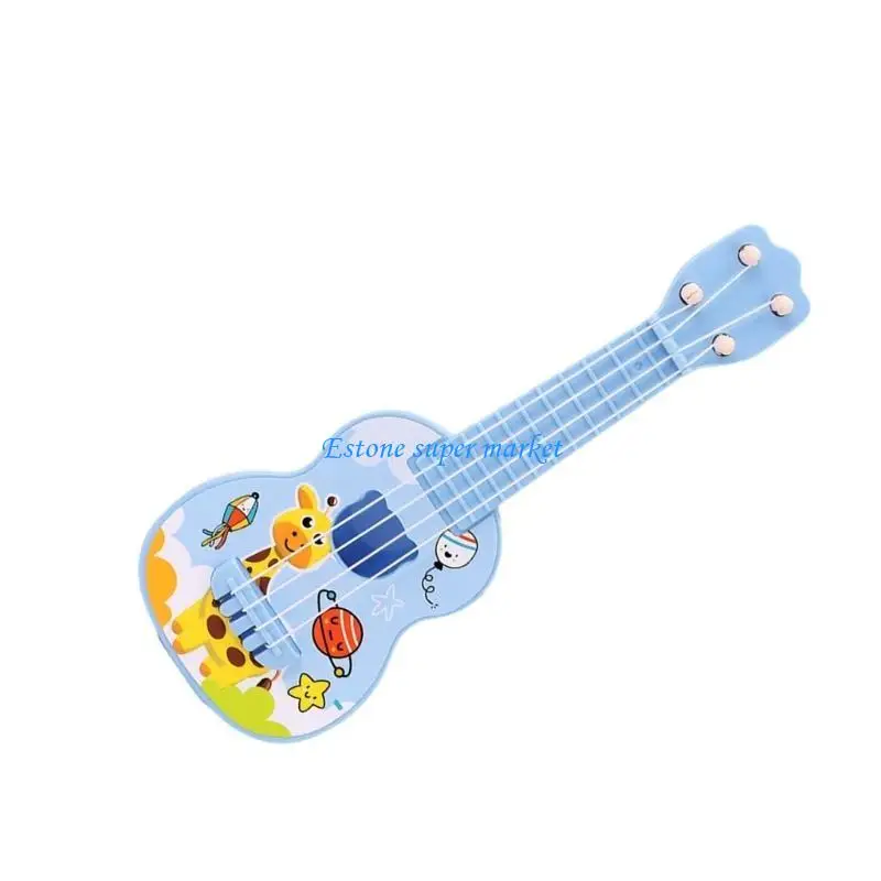 090B Mini Ukulele Giocattolo educativo per bambini Principianti Strumenti musicali Regalo compleanno Divertente Ukulele Prima