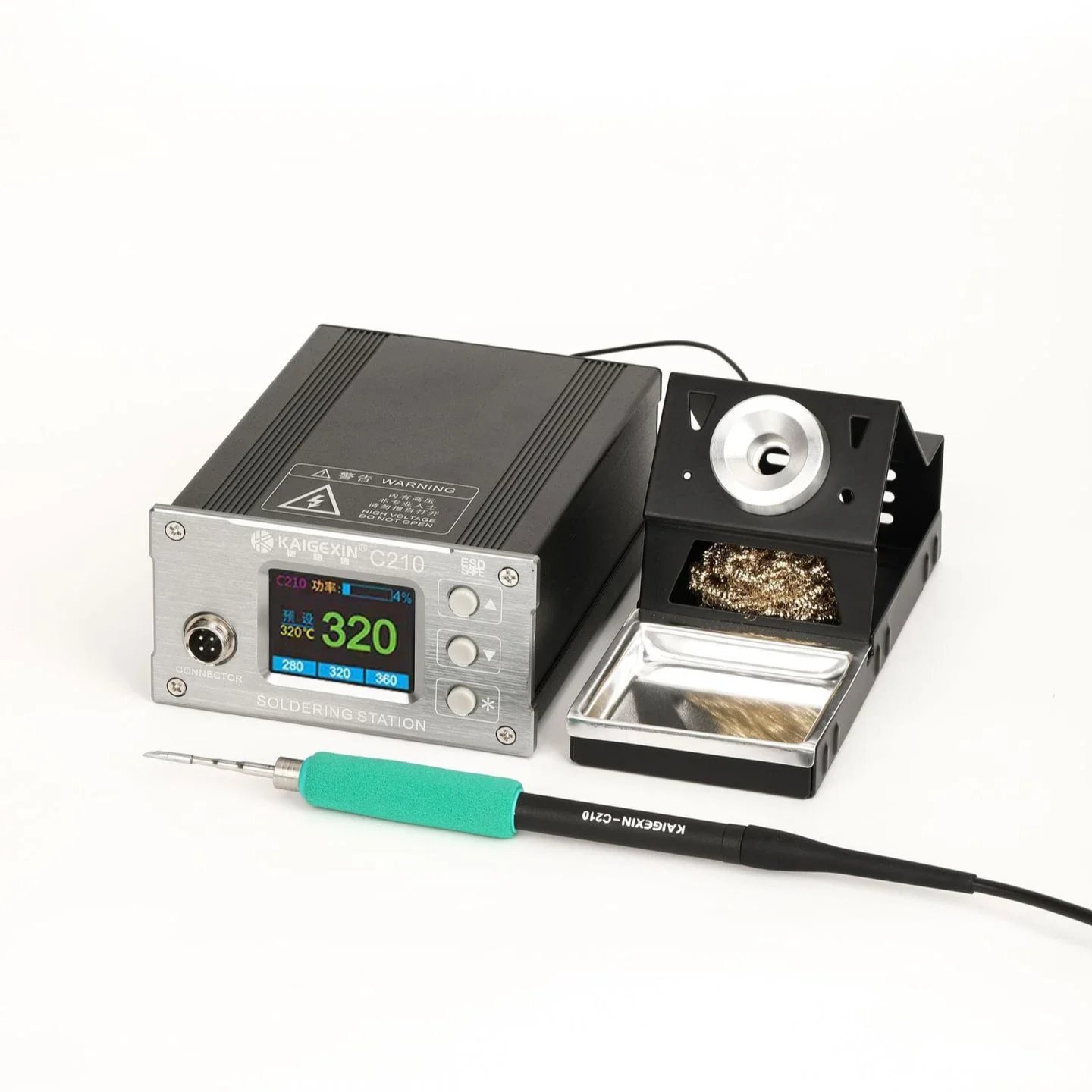 

Kaigexin C210 Hot Sale Mini Soldering Iron Adjustable Temperature Soldering Iron for Mobile Phone Repair
