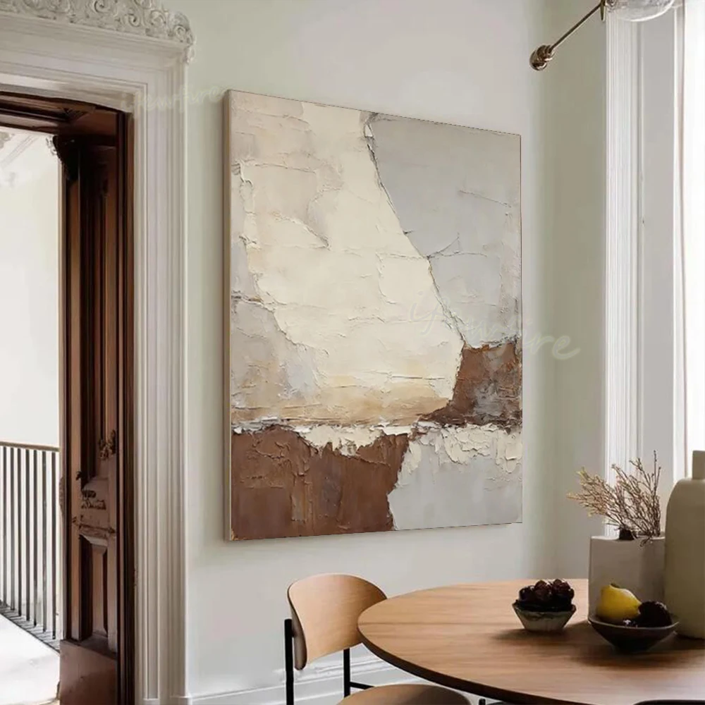Modern Abstract Oil Painting on Canvas - Handmade Knife Arts Wall Art Picture for Living Room Home Decor Image Unique Artwork