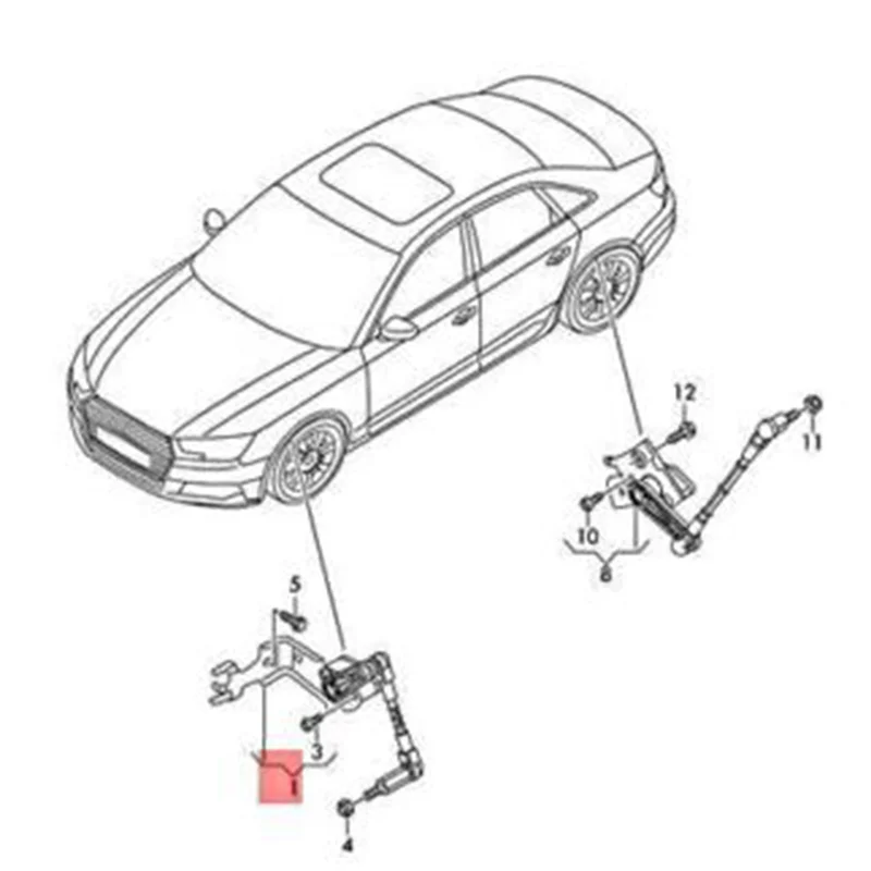 

Датчик уровня передней левой фары 8W0941285E для Audi A4 A5 RS5 S4 S5 Avant 2016-2023 датчик высоты тела 8W0 941 285 C