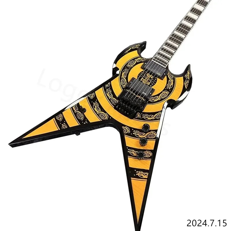 hot selling yellow  Guitar WYLDE Audio War Hammer Zakk ship quickly