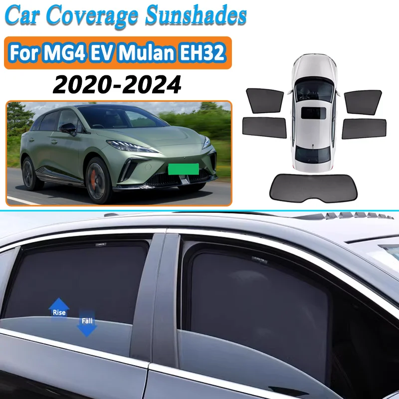 

Car Window Sunshades For MG4 EV Mulan EH32 2020-2024 Sun Shades UV Protection Visor Privacy Curtain Sun Visors Auto Accessories